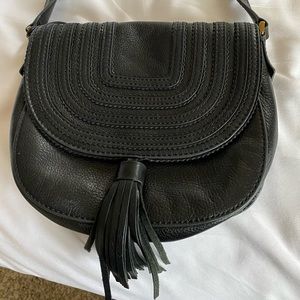 Black Fossil Crossbody